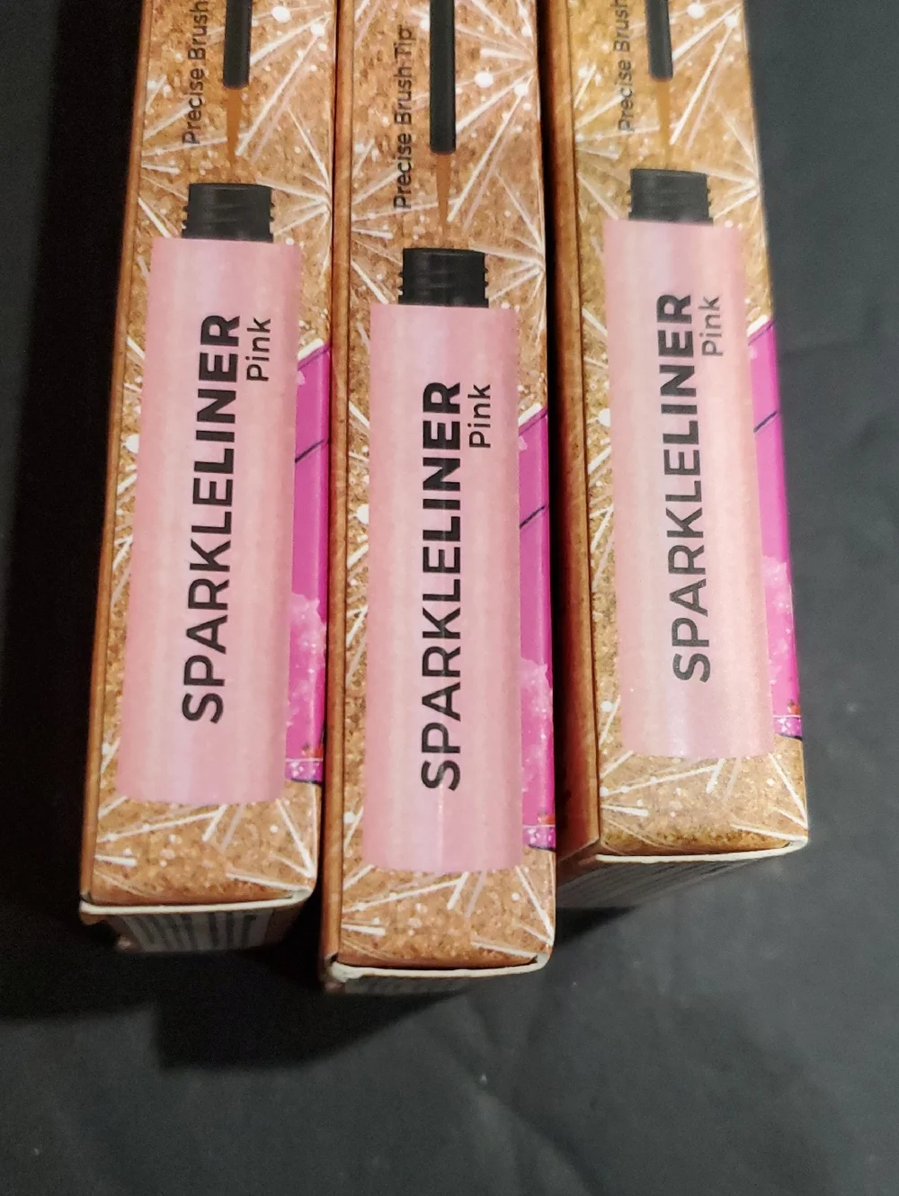 3pack sparkleliner sparkle pink birthday princess precise brush tip eyeliner new